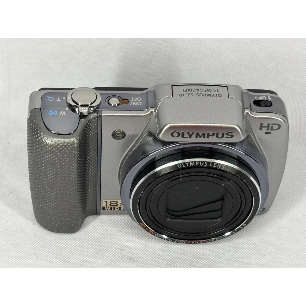 Olympus SZ-10 14MP 18x Optical Zoom‎ Digital Camera Silver Bundle SZ-10